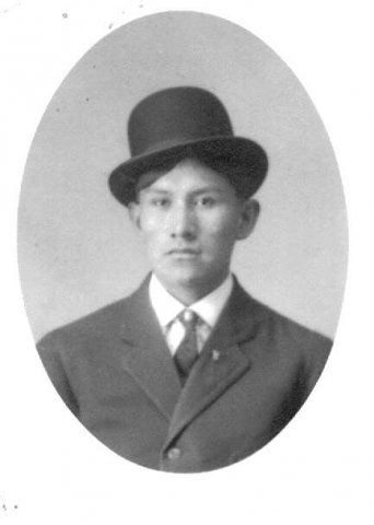 Charles Corbin Roubidoux, (9D2a1a1e9) was born July 8, 1882 on the Iowa Reservation, Nebraska/Kansas. He was married twice, first to Florence Bell in 1914, and in 1933 he married his brother Davids widow, Isobel Bentley.